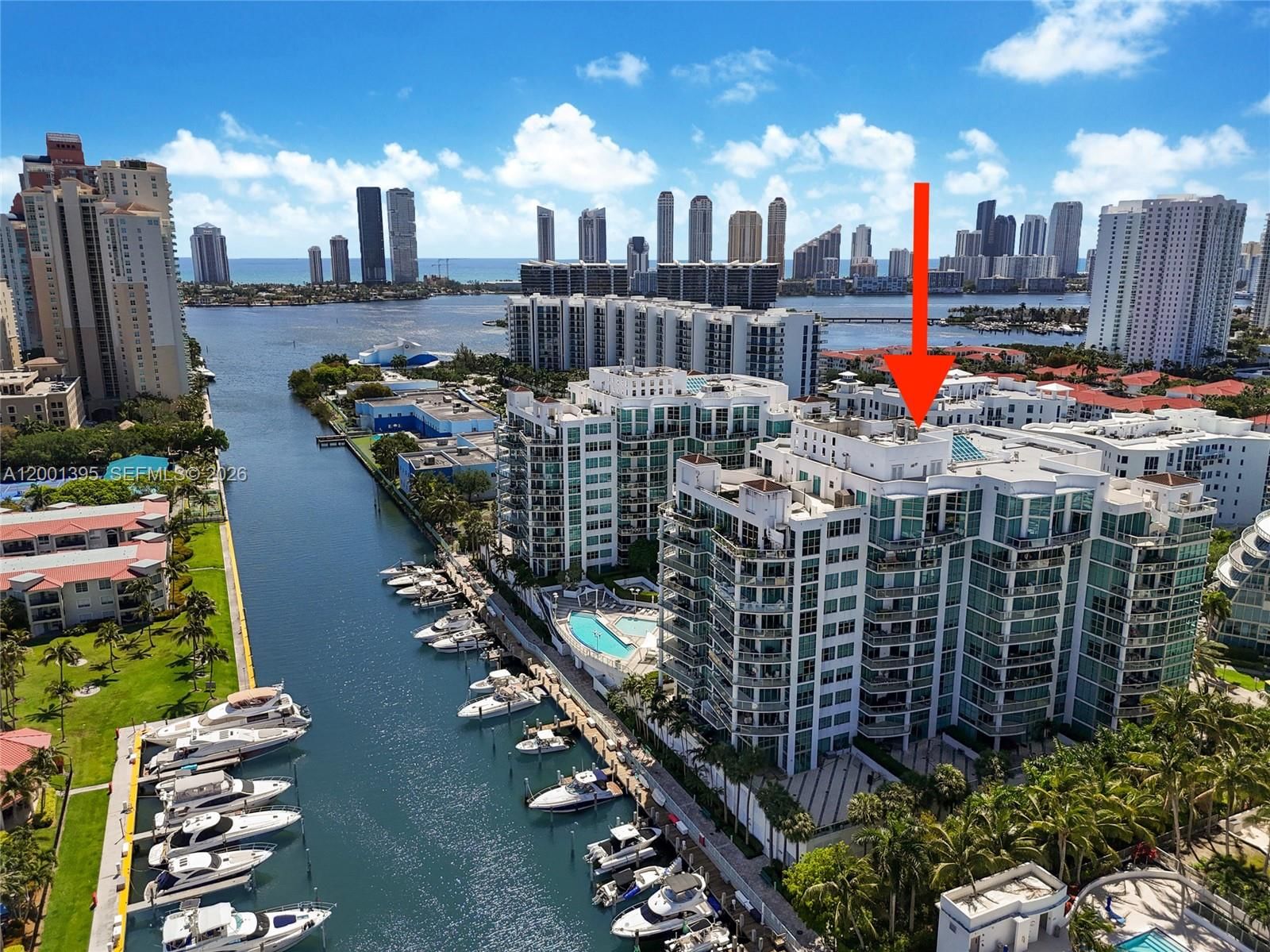 Real estate property located at 3131 188th St #1-808, Miami-dade, The Atrium At Aventura Co, Aventura, FL