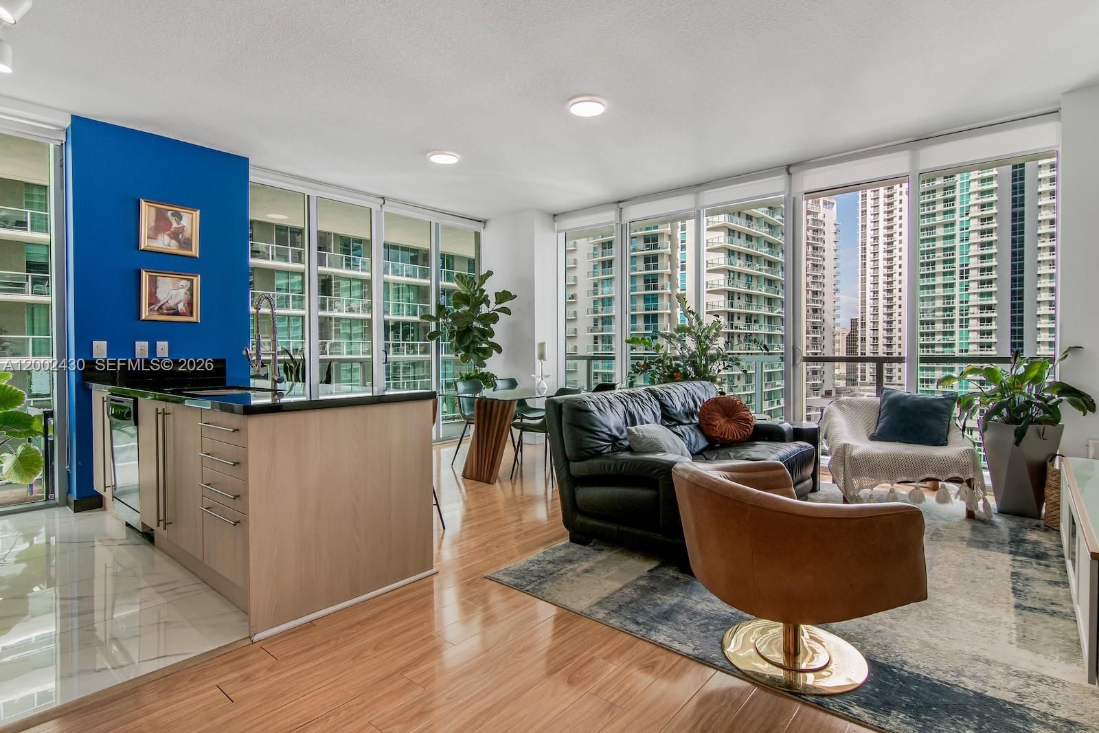 Real estate property located at 79 12th St #2107-S, Miami-dade, The Axis On Brickell Cond, Miami, FL