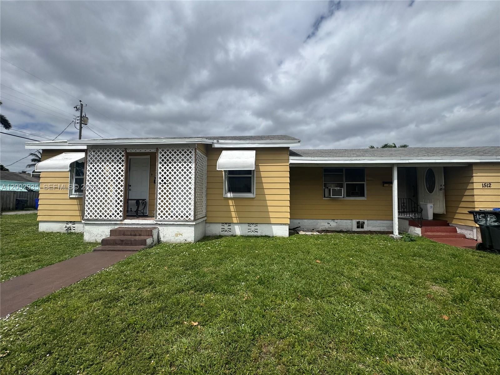 Real estate property located at 1512 23rd Ave, Broward, Hollywood Park, Hollywood, FL