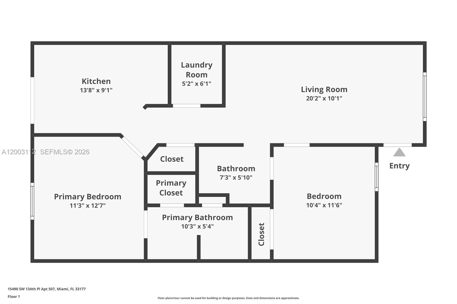 Real estate property located at 15490 134th Pl #507, Miami-dade, Vista Alegre Townhomes Vi, Miami, FL