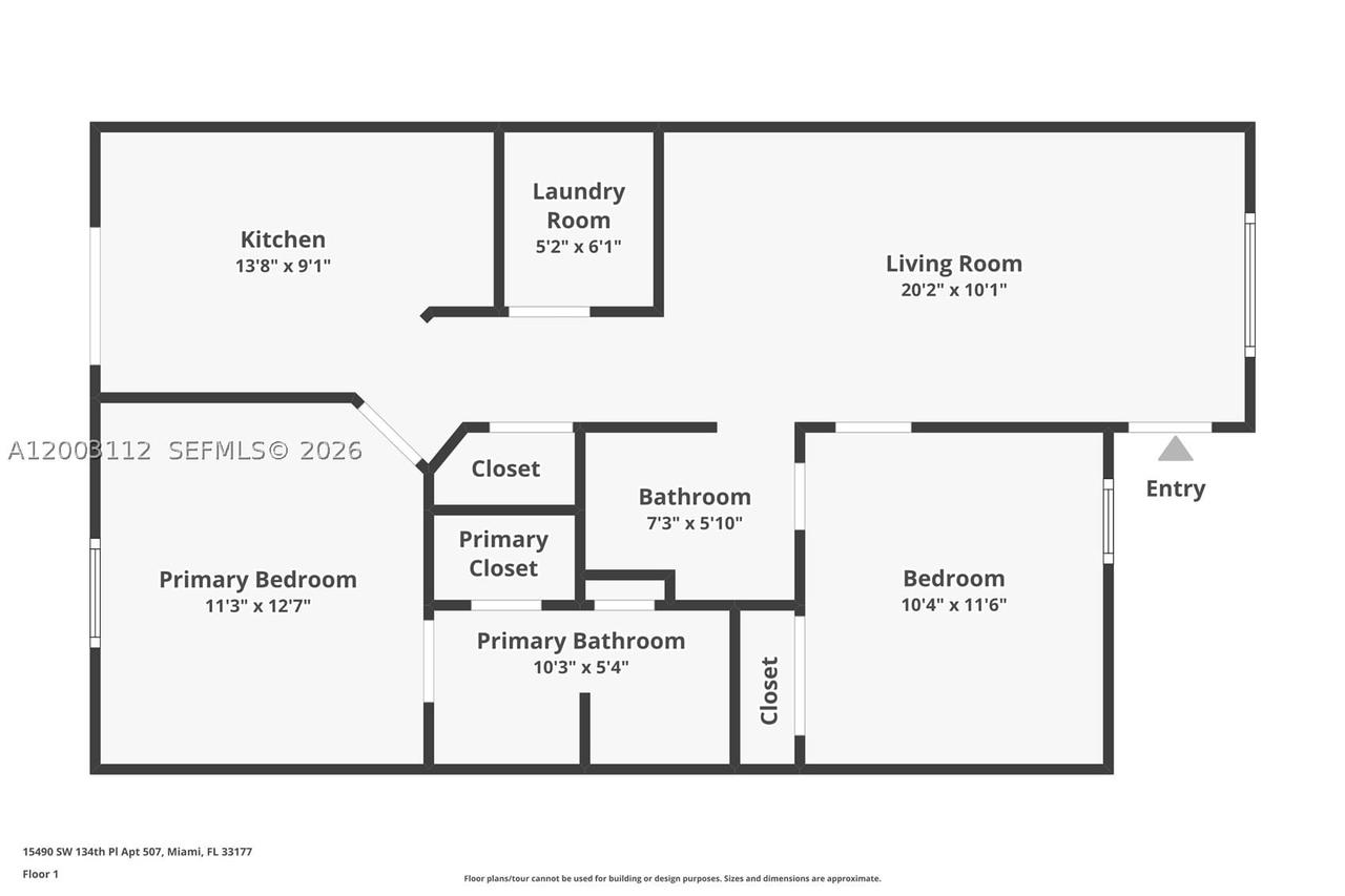Real estate property located at 15490 134th Pl #507, Miami-dade, Vista Alegre Townhomes Vi, Miami, FL