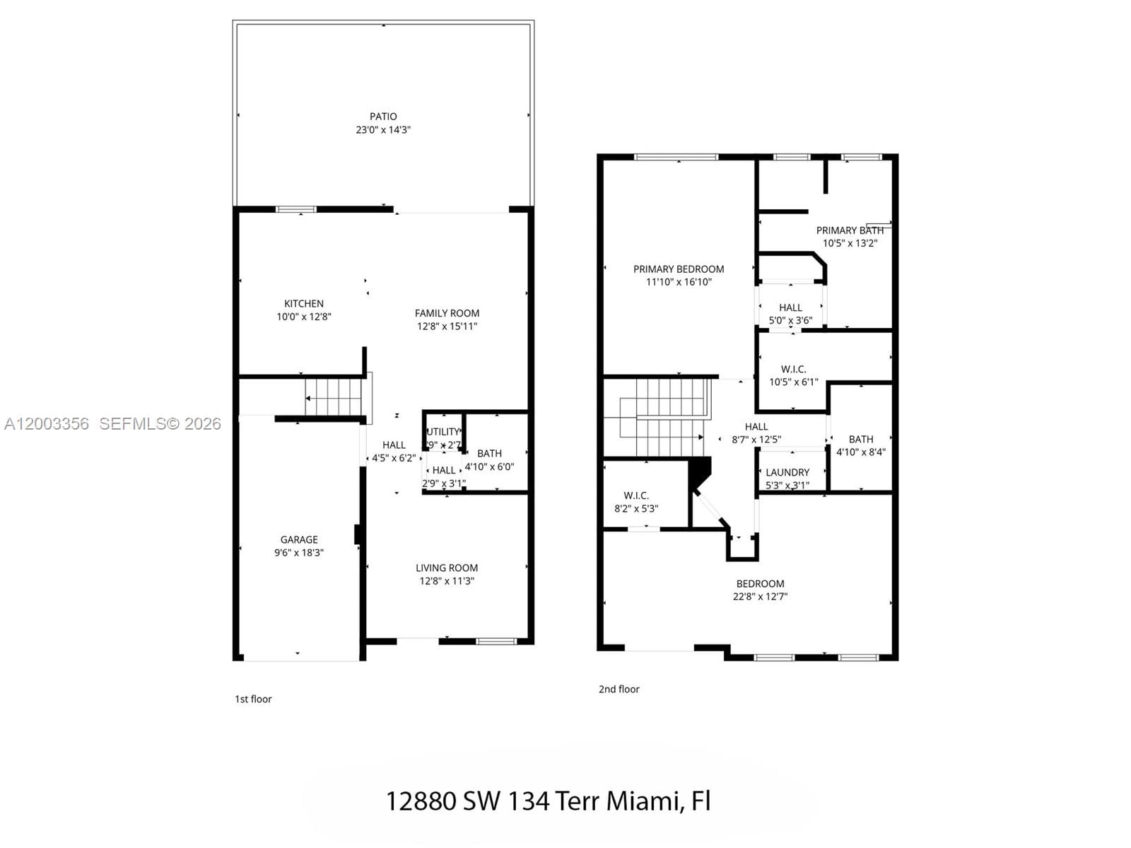 Real estate property located at 12880 134th Ter, Miami-dade, Courts At Tuscany, Miami, FL