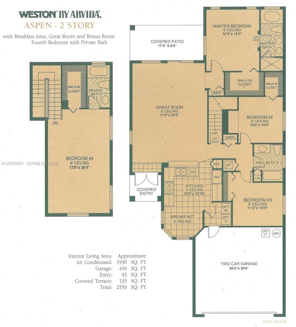 Real estate property located at 1668 Winterberry Ln, Broward, Sector 2- Parcels 21b 22, Weston, FL