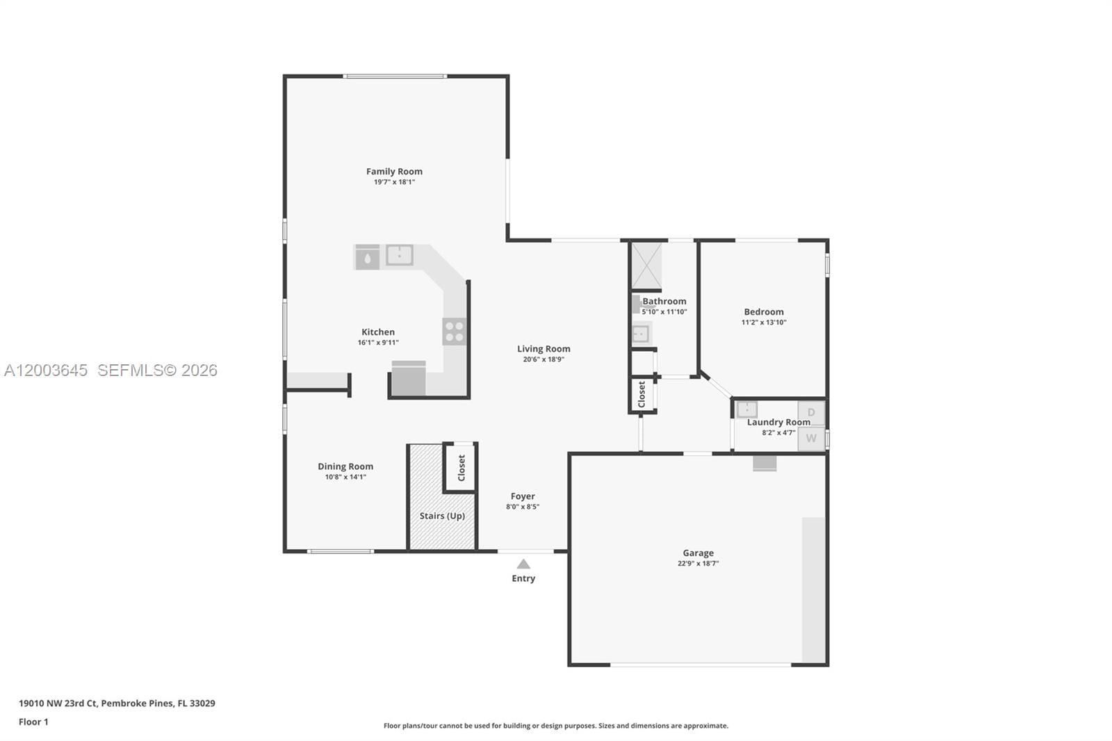 Real estate property located at 19010 23rd Ct, Broward, Big Sky Plat - Keystone Lk, Pembroke Pines, FL