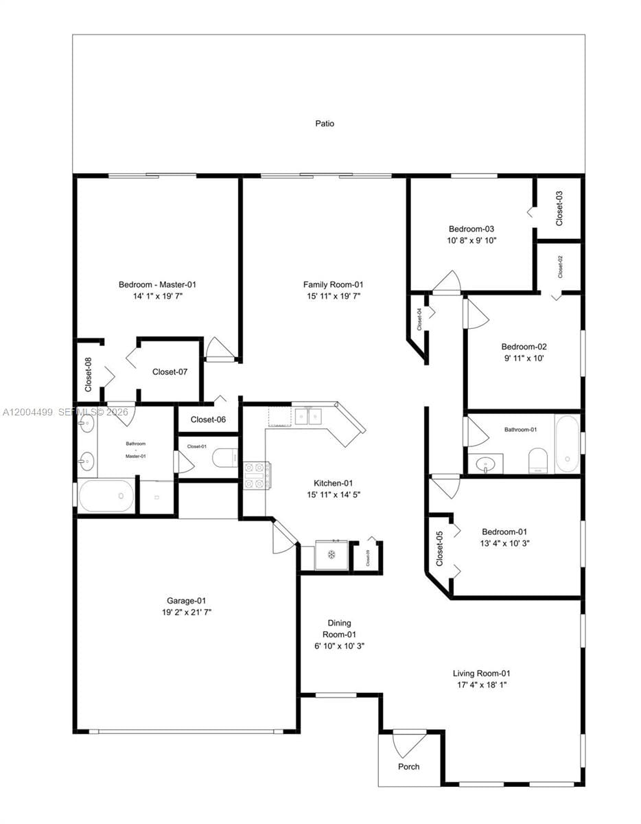 Real estate property located at 1414 Harmony Lake Cir, Broward, Village At Harmony Lake, Davie, FL