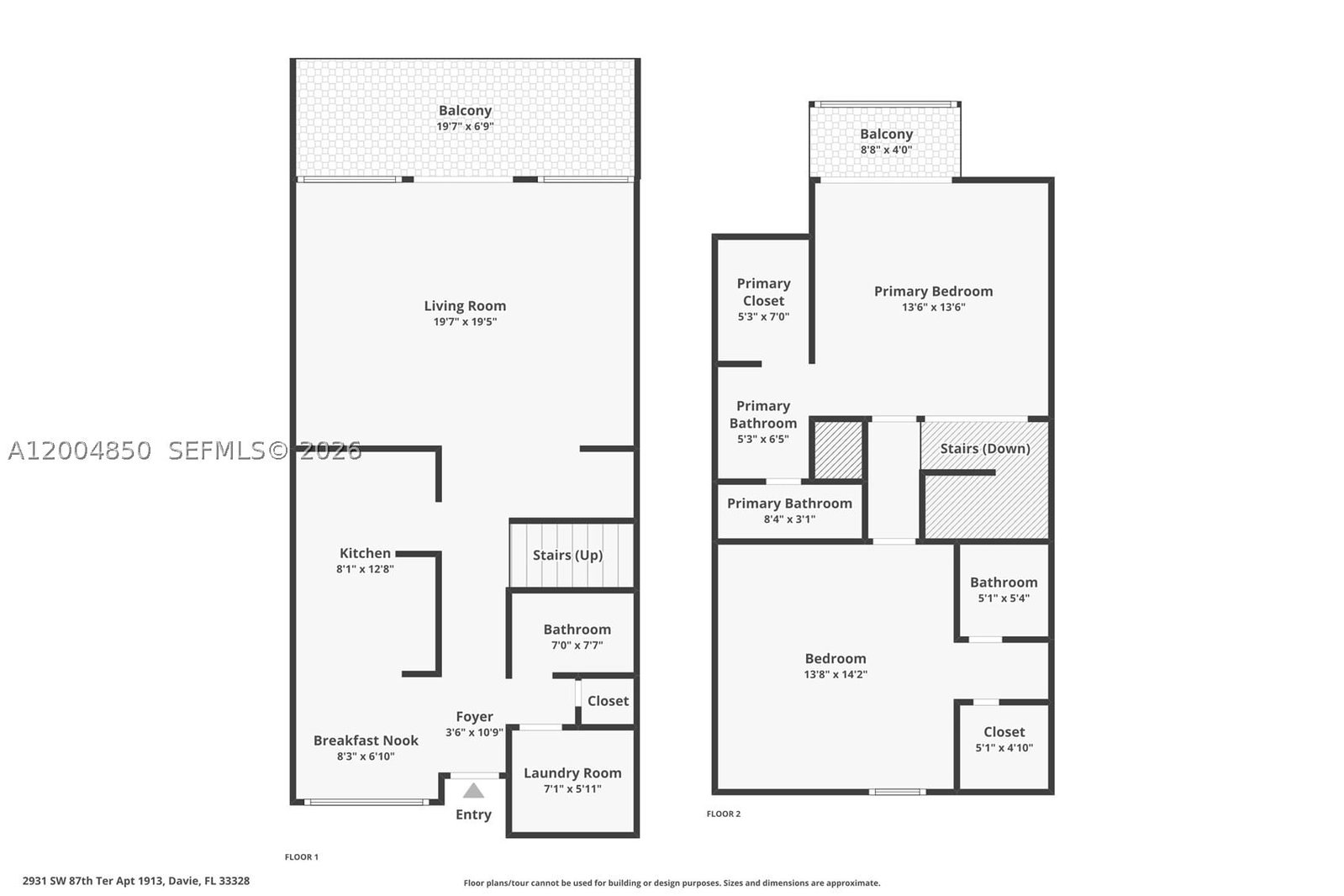 Real estate property located at 2931 87th Ter #1913, Broward, Harvest Section Three Con, Davie, FL