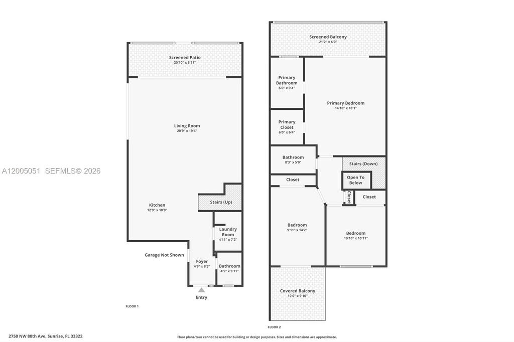 Real estate property located at 2750 80th Ave, Broward, Fairways Of Sunrise, Sunrise, FL