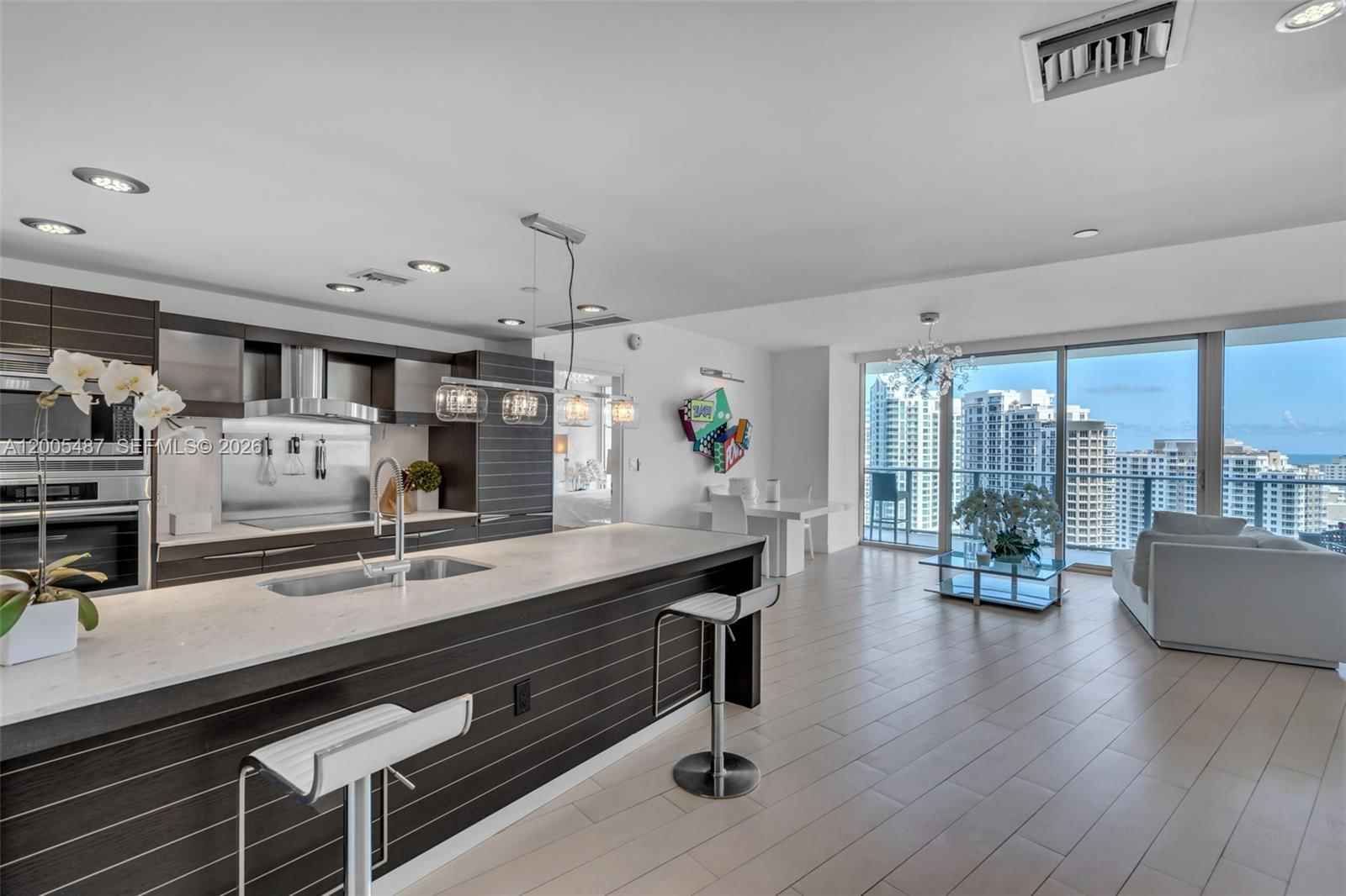 Real estate property located at 200 Biscayne Boulevard Way #3407, Miami-dade, Epic West Condo, Miami, FL