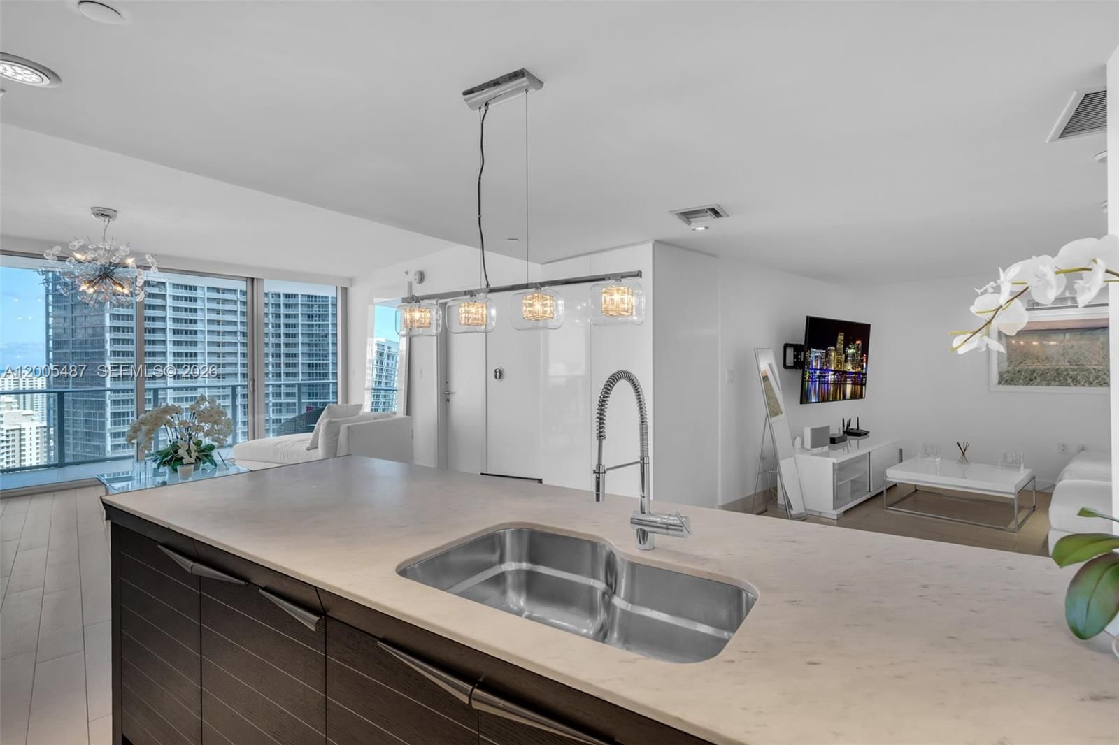 Real estate property located at 200 Biscayne Boulevard Way #3407, Miami-dade, Epic West Condo, Miami, FL