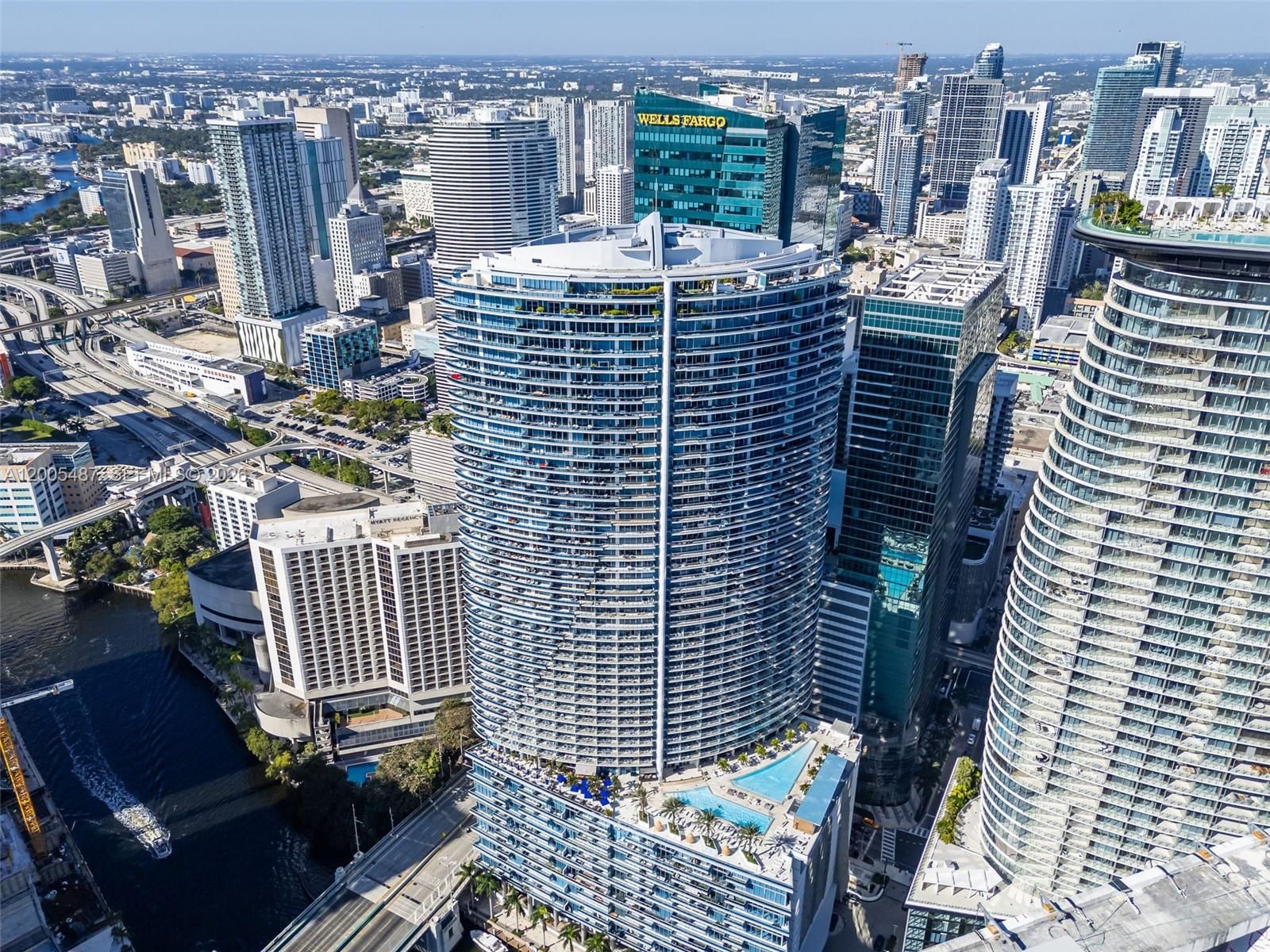 Real estate property located at 200 Biscayne Boulevard Way #3407, Miami-dade, Epic West Condo, Miami, FL