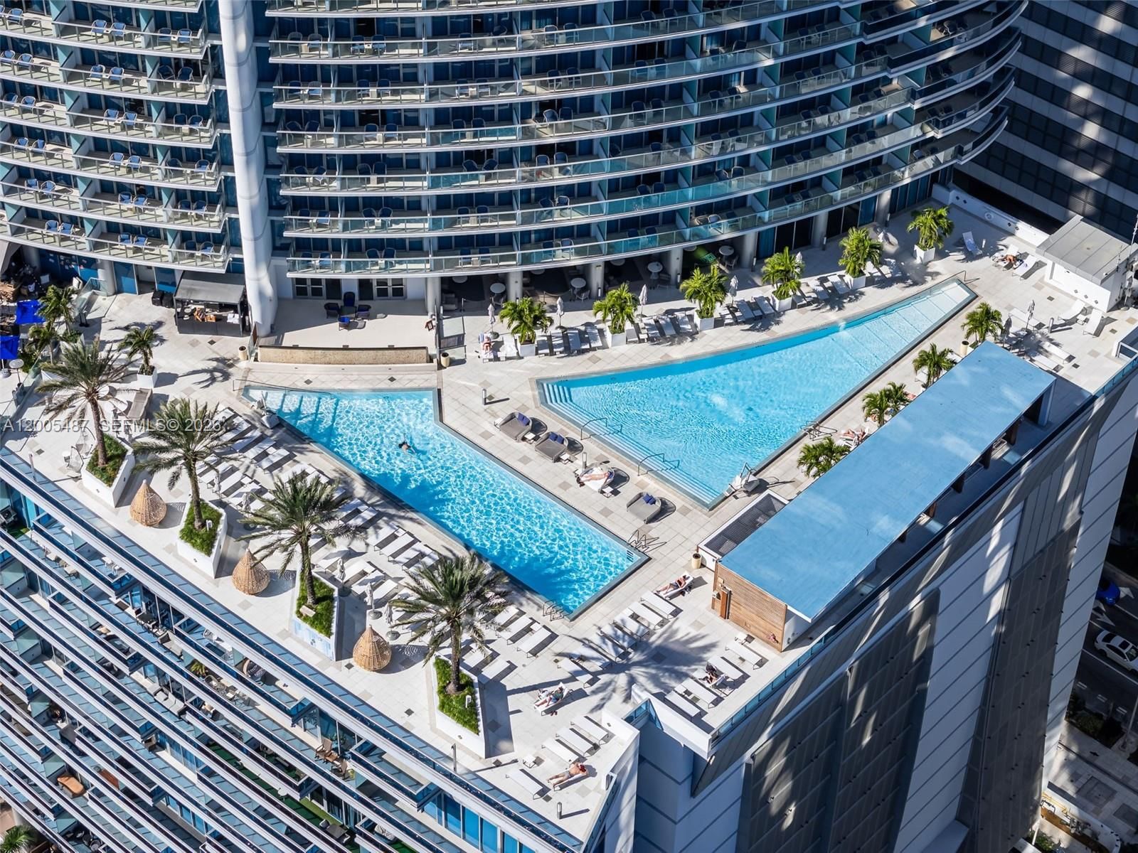 Real estate property located at 200 Biscayne Boulevard Way #3407, Miami-dade, Epic West Condo, Miami, FL