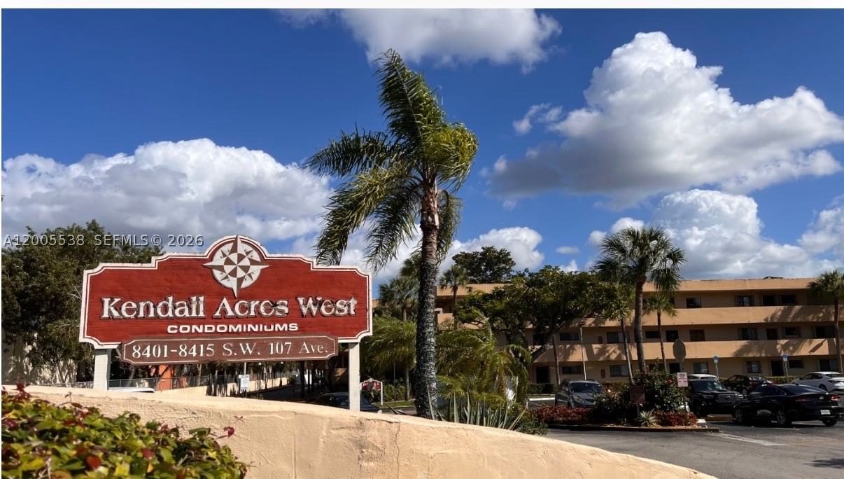 Real estate property located at 8415 107th Ave #208W, Miami-dade, Kendall Acres West Condo, Miami, FL