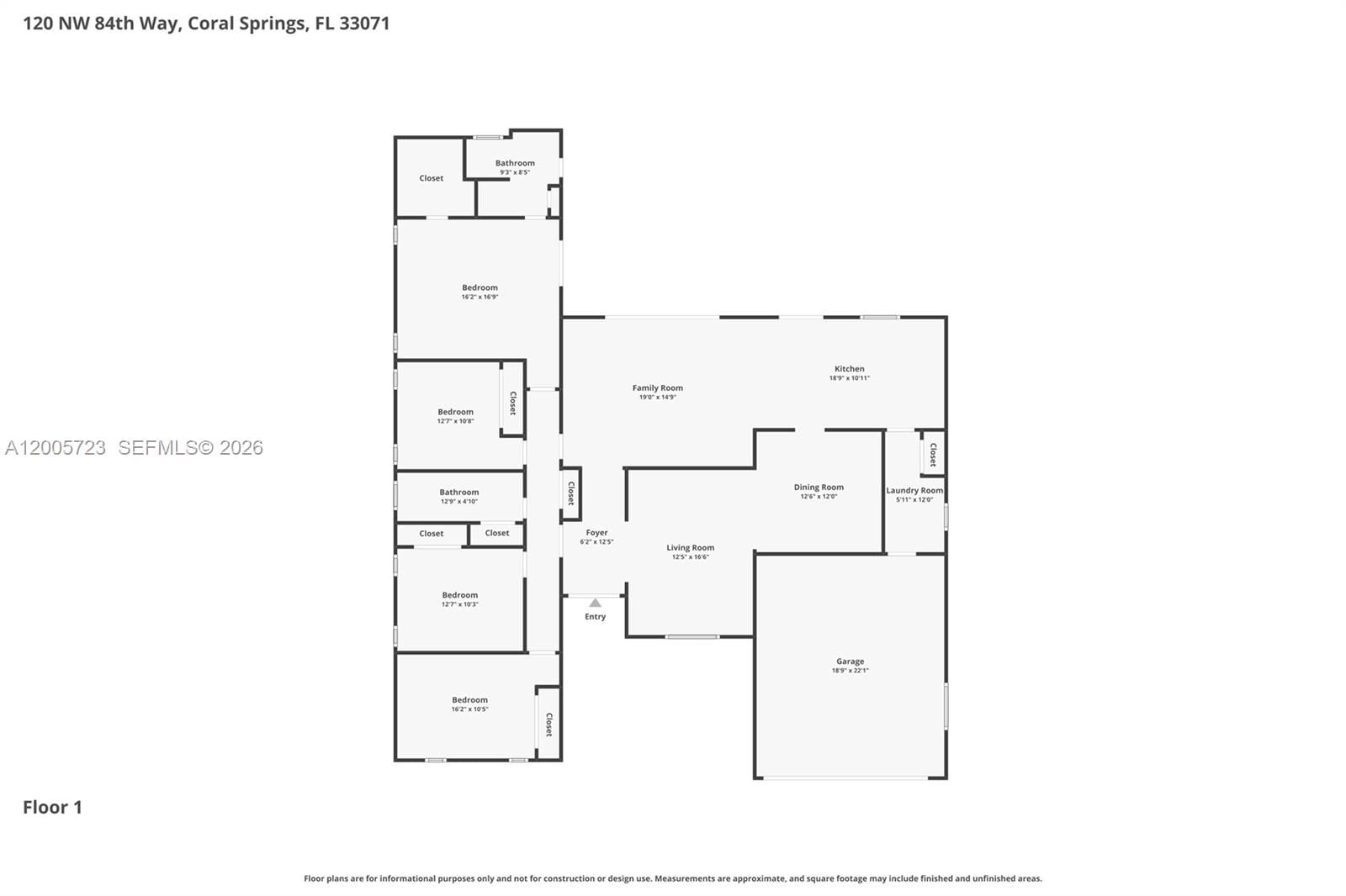 Real estate property located at 120 84th Way, Broward, Shadow Wood, Coral Springs, FL
