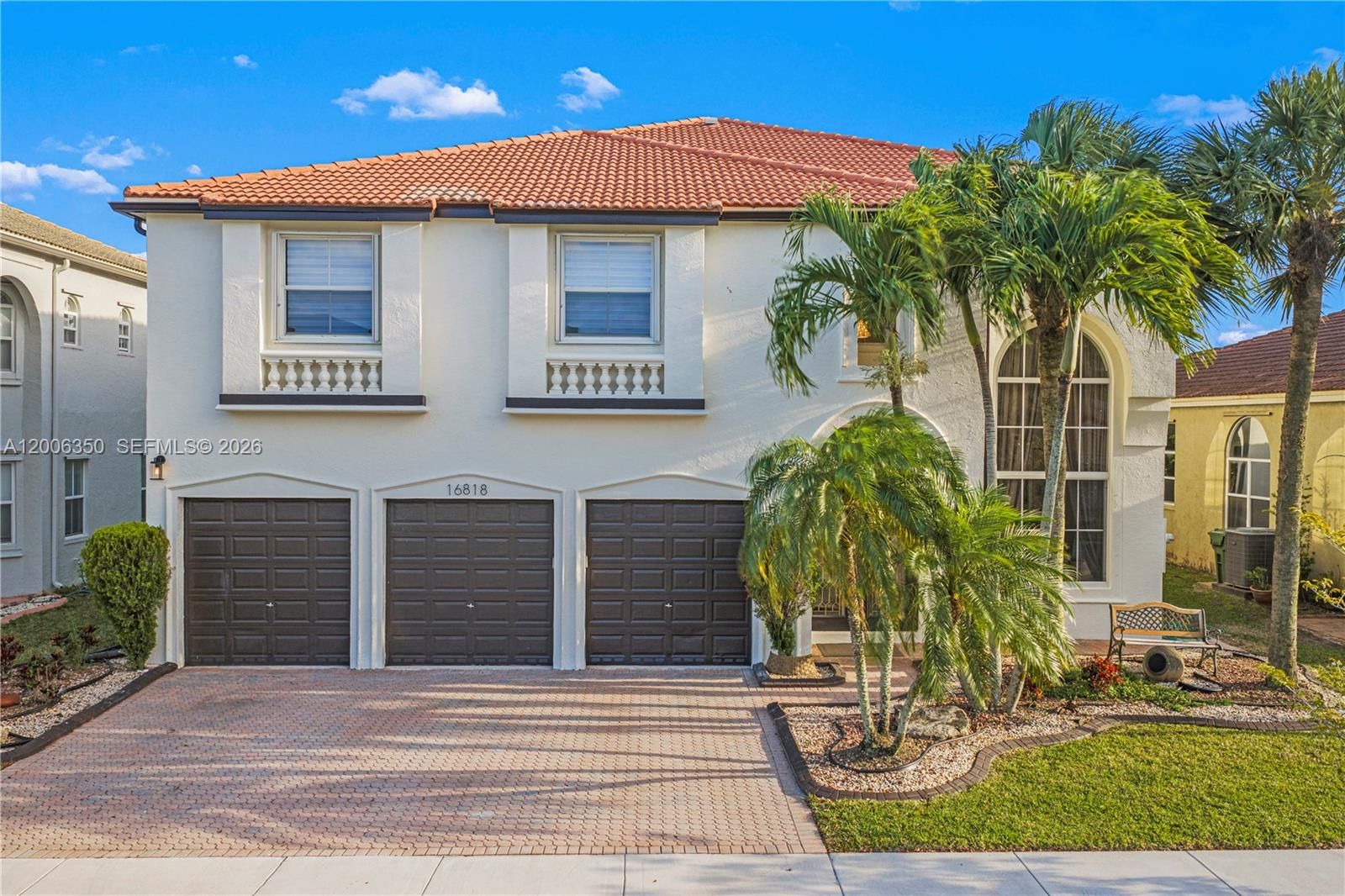 Real estate property located at 16818 16th St, Broward, Sessa Eight, Pembroke Pines, FL