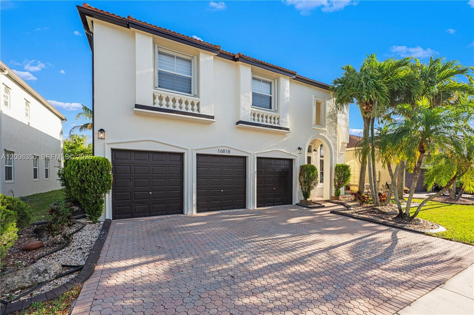 Real estate property located at 16818 16th St, Broward, Sessa Eight, Pembroke Pines, FL