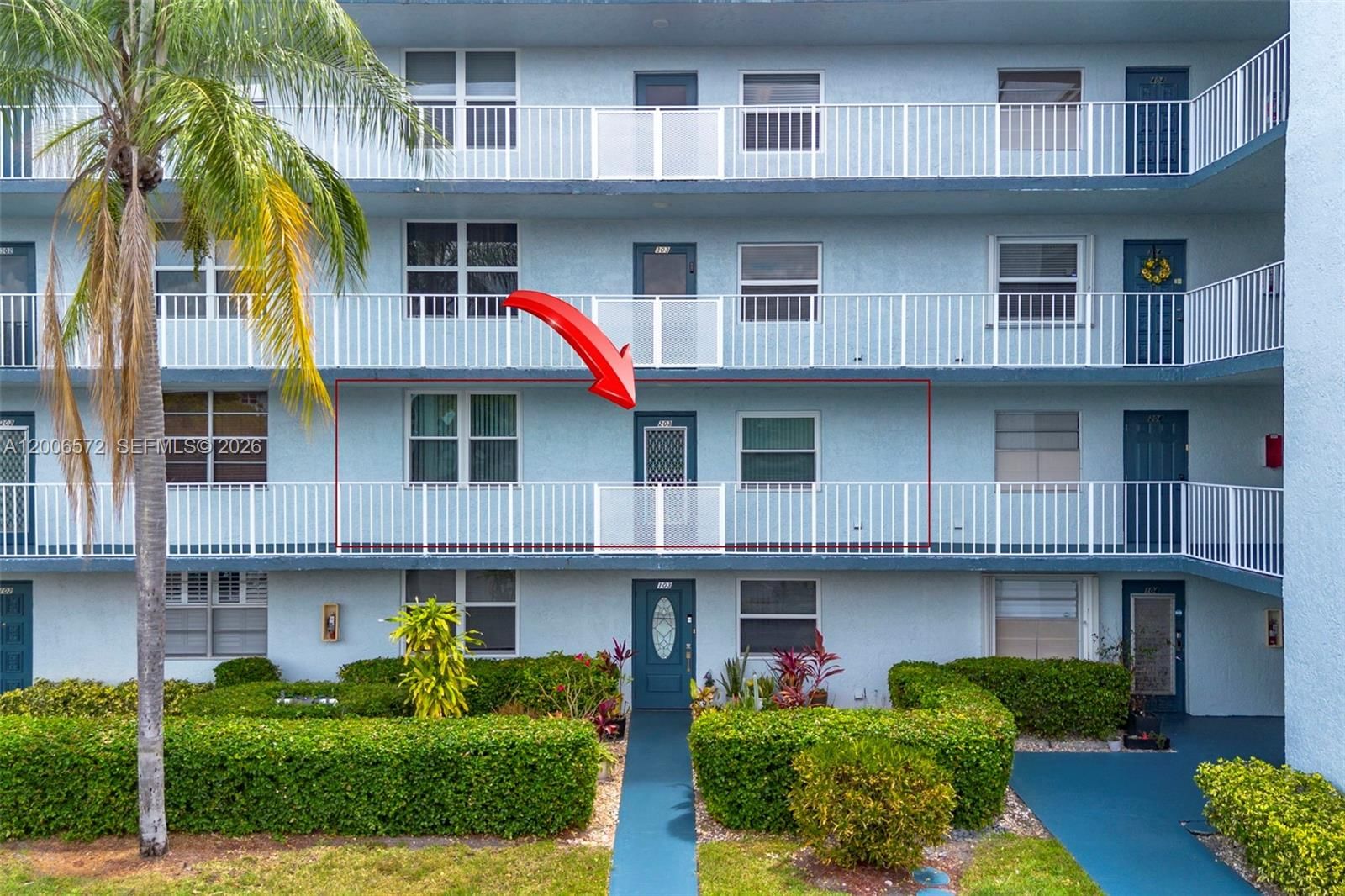 Real estate property located at 7610 18th St #203, Broward, 14 Of Palm Springs 2 Cond, Margate, FL