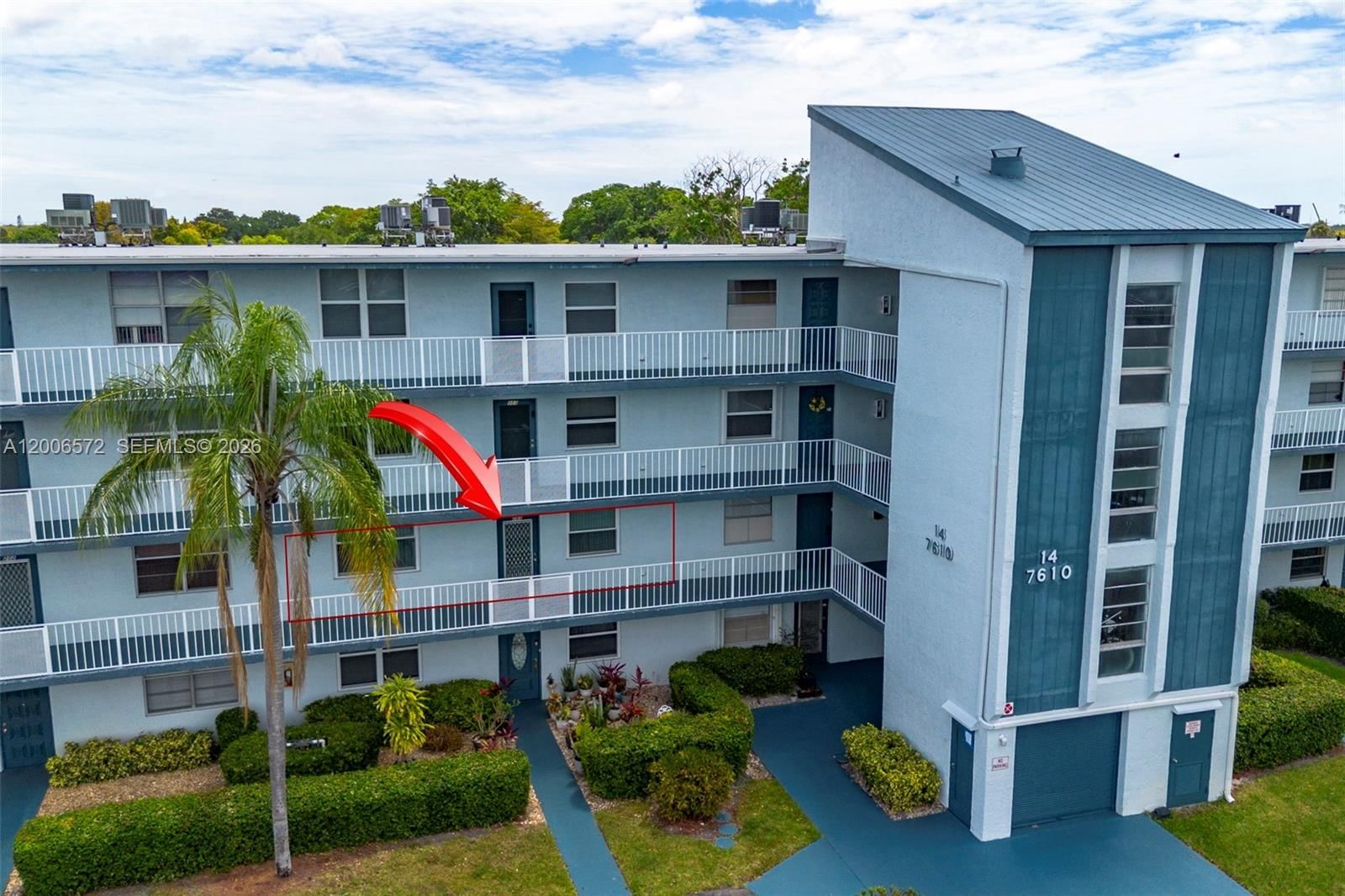 Real estate property located at 7610 18th St #203, Broward, 14 Of Palm Springs 2 Cond, Margate, FL