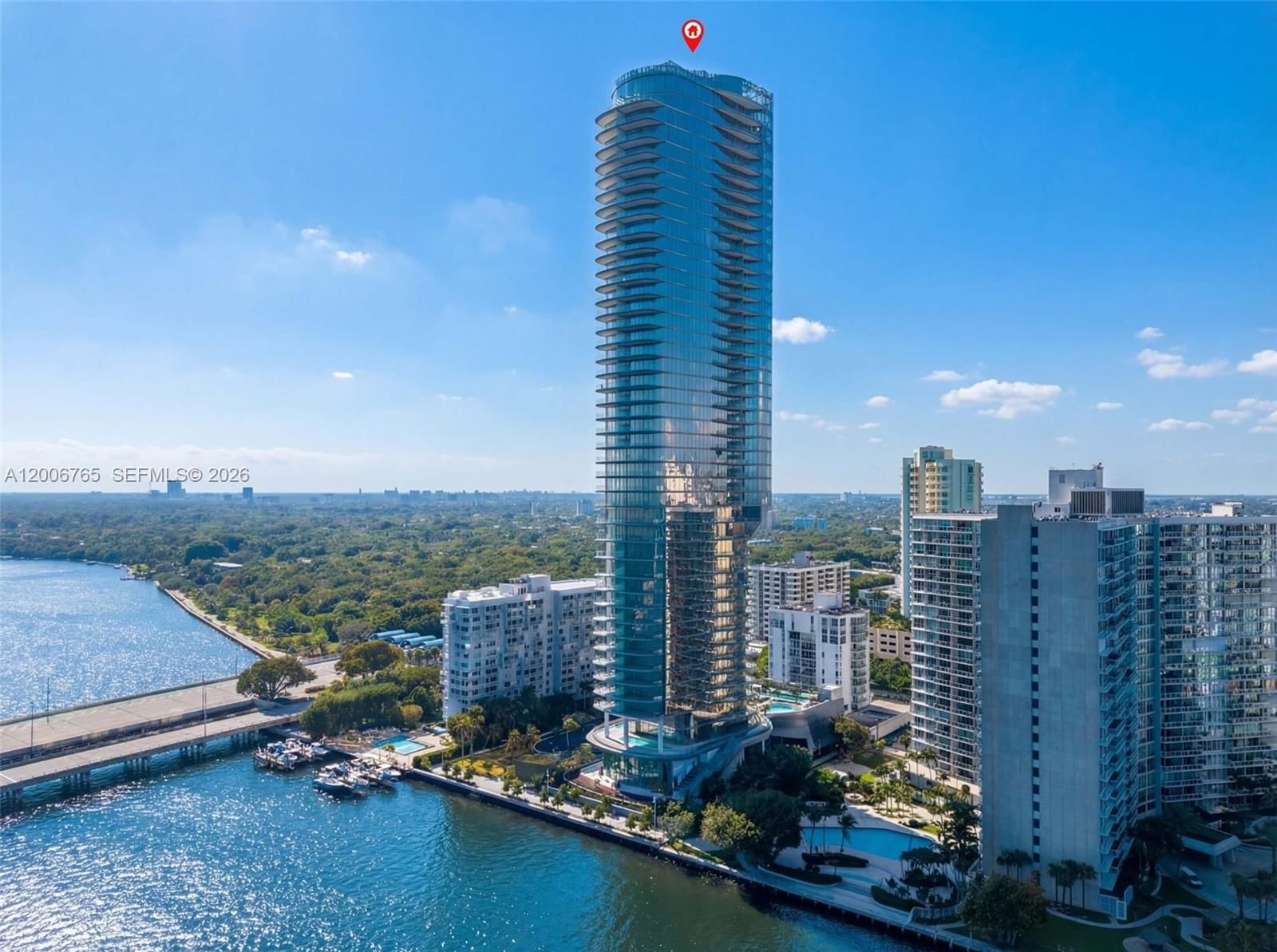 Real estate property located at 175 25th Rd #604, Miami-dade, Una Residences, Miami, FL