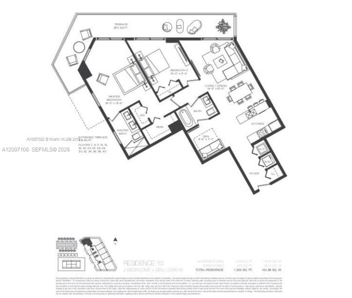 Real estate property located at 501 31st St #910, Miami-dade, Paraiso Bayviews Condo, Miami, FL