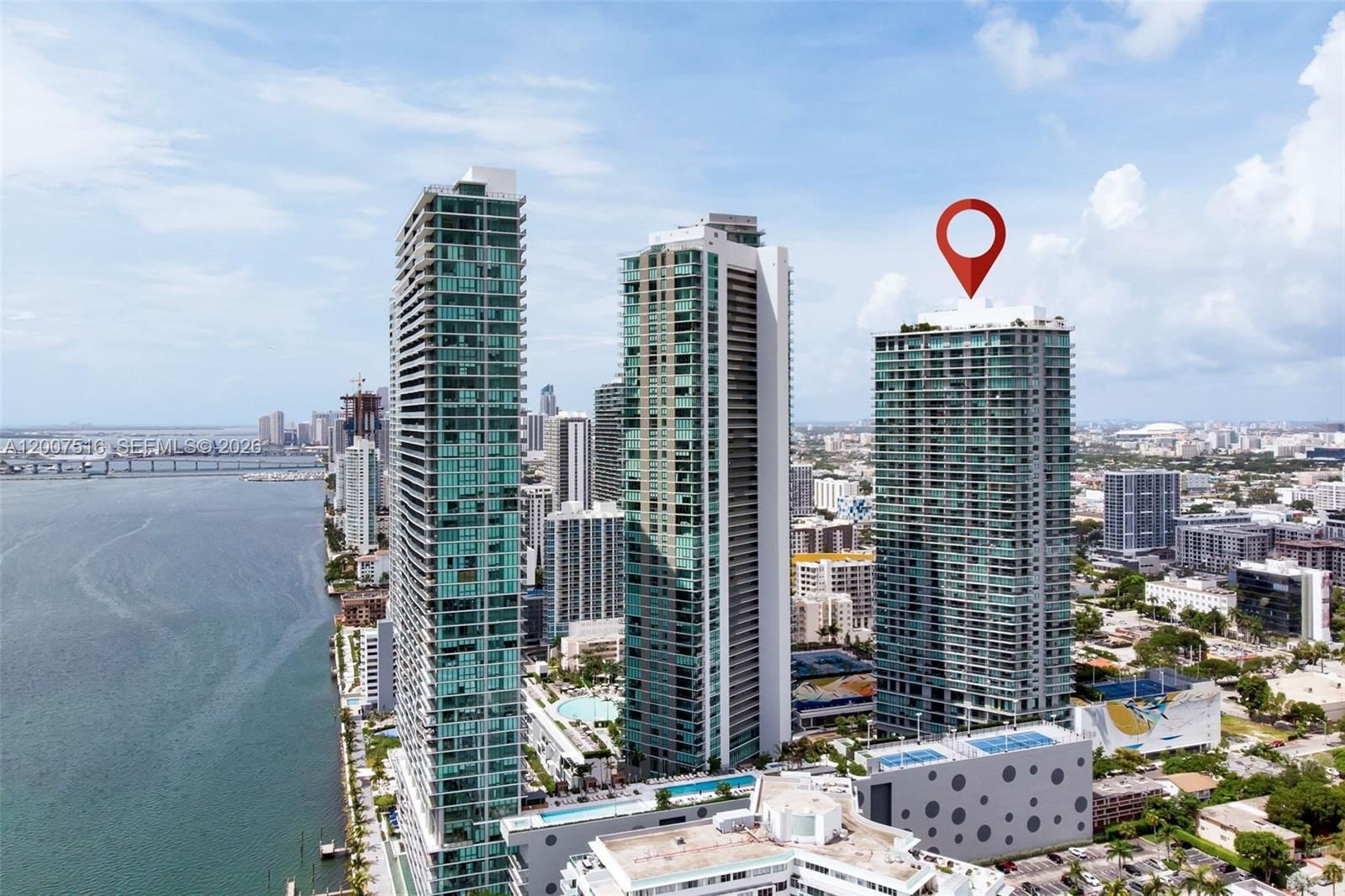 Real estate property located at 501 31st St #3704, Miami-dade, Paraiso Bayviews Condo, Miami, FL