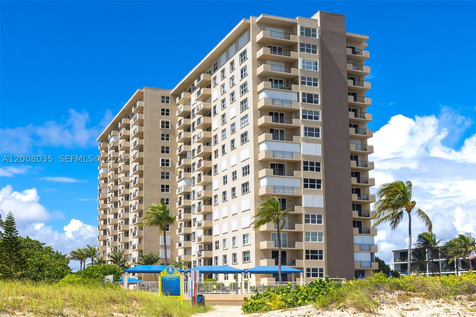 Real estate property located at 2000 Ocean Blvd #12A, Broward, Royal Coast Condo, Lauderdale By The Sea, FL