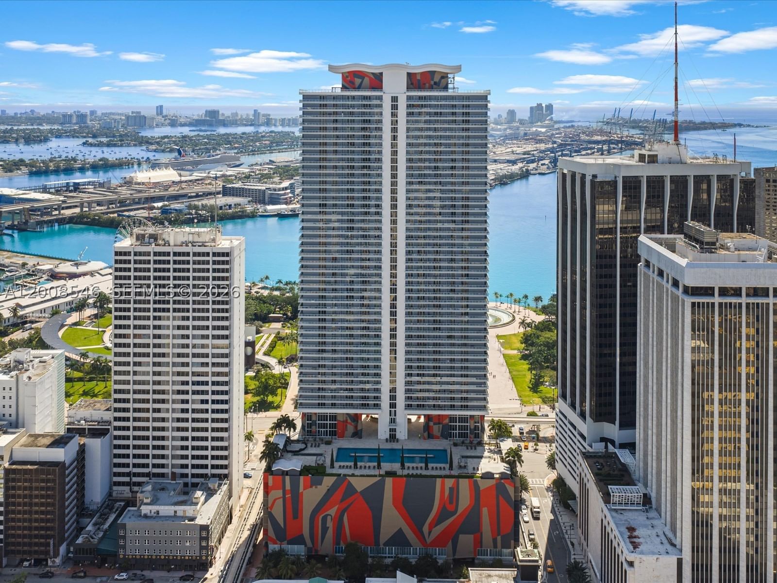 Real estate property located at 50 Biscayne Blvd #3308, Miami-dade, 50 Biscayne Condo, Miami, FL