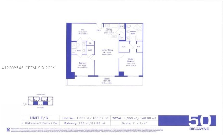 Real estate property located at 50 Biscayne Blvd #3308, Miami-dade, 50 Biscayne Condo, Miami, FL