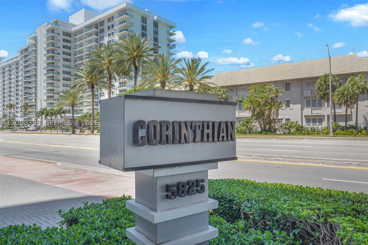 Real estate property located at 5825 Collins Ave #2E, Miami-dade, Corinthian Condo, Miami Beach, FL