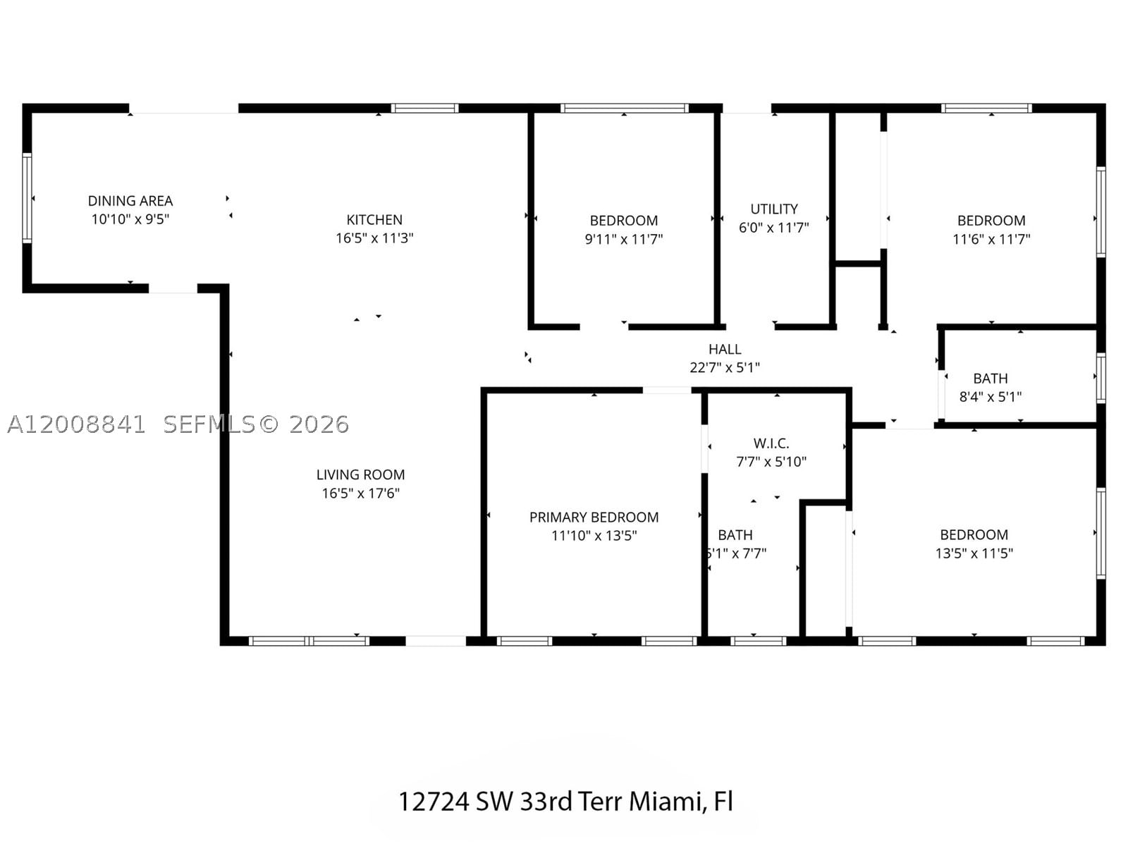 Real estate property located at 12724 33rd Ter, Miami-dade, Orsori, Miami, FL