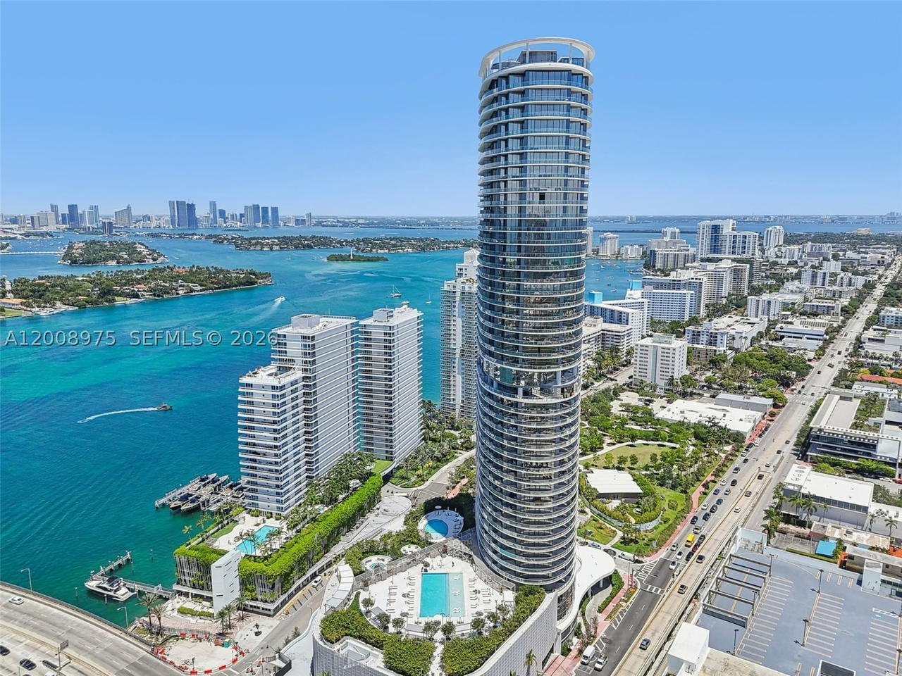 Real estate property located at 500 Alton Rd. #3004, Miami-dade, Five Park Condo, Miami Beach, FL