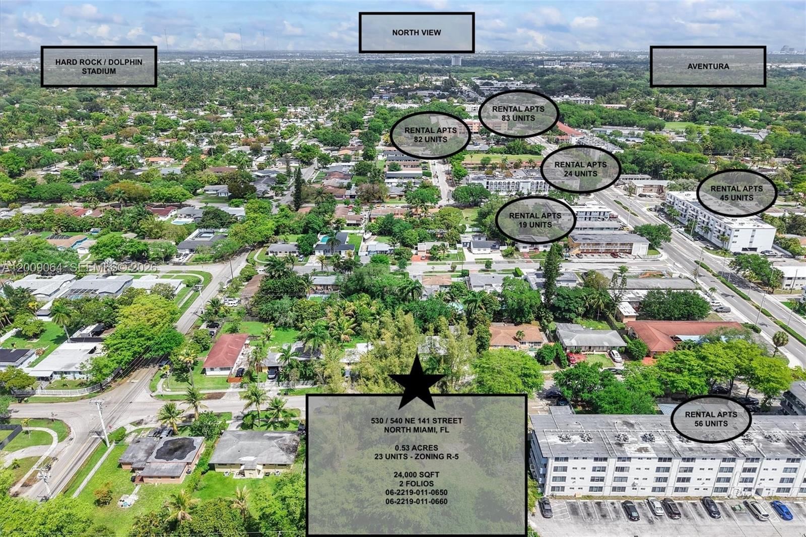 Real estate property located at 530 141st St, Miami-dade, Rucks Park, North Miami, FL