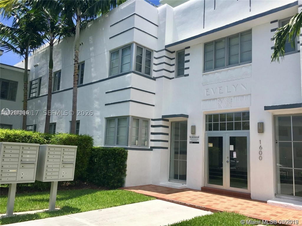 Real estate property located at 1600 Euclid Ave #203, Miami-dade, The Evelyn Condo, Miami Beach, FL