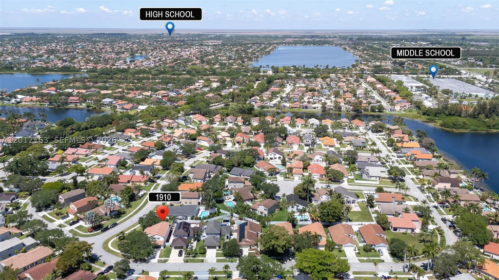 Real estate property located at 1910 180th Way, Broward, Silver Lakes At Pembroke, Pembroke Pines, FL
