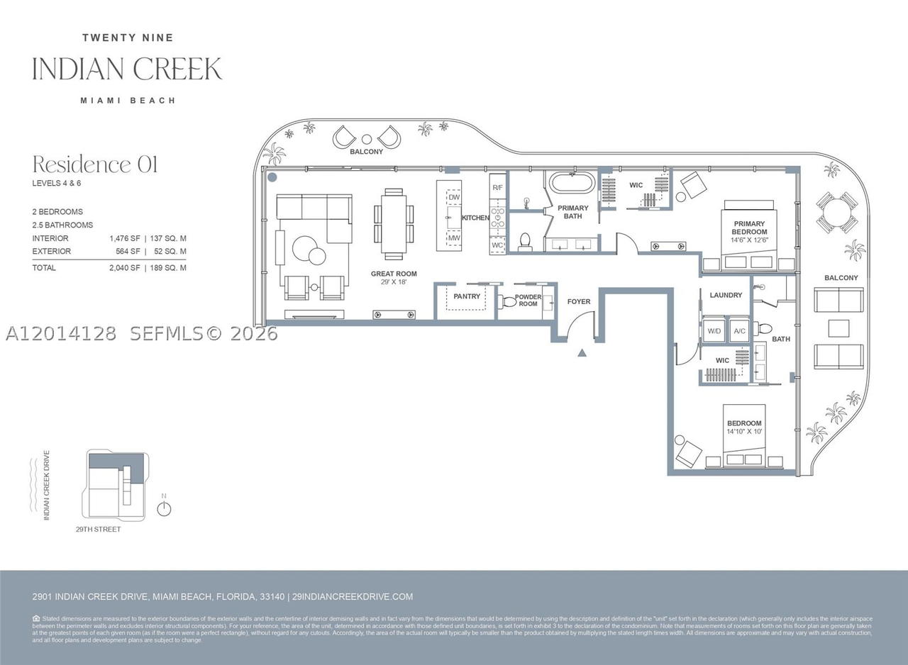 Real estate property located at 2901 Indian Creek Drive #401, Miami-dade, 29 Indian Creek, Miami Beach, FL