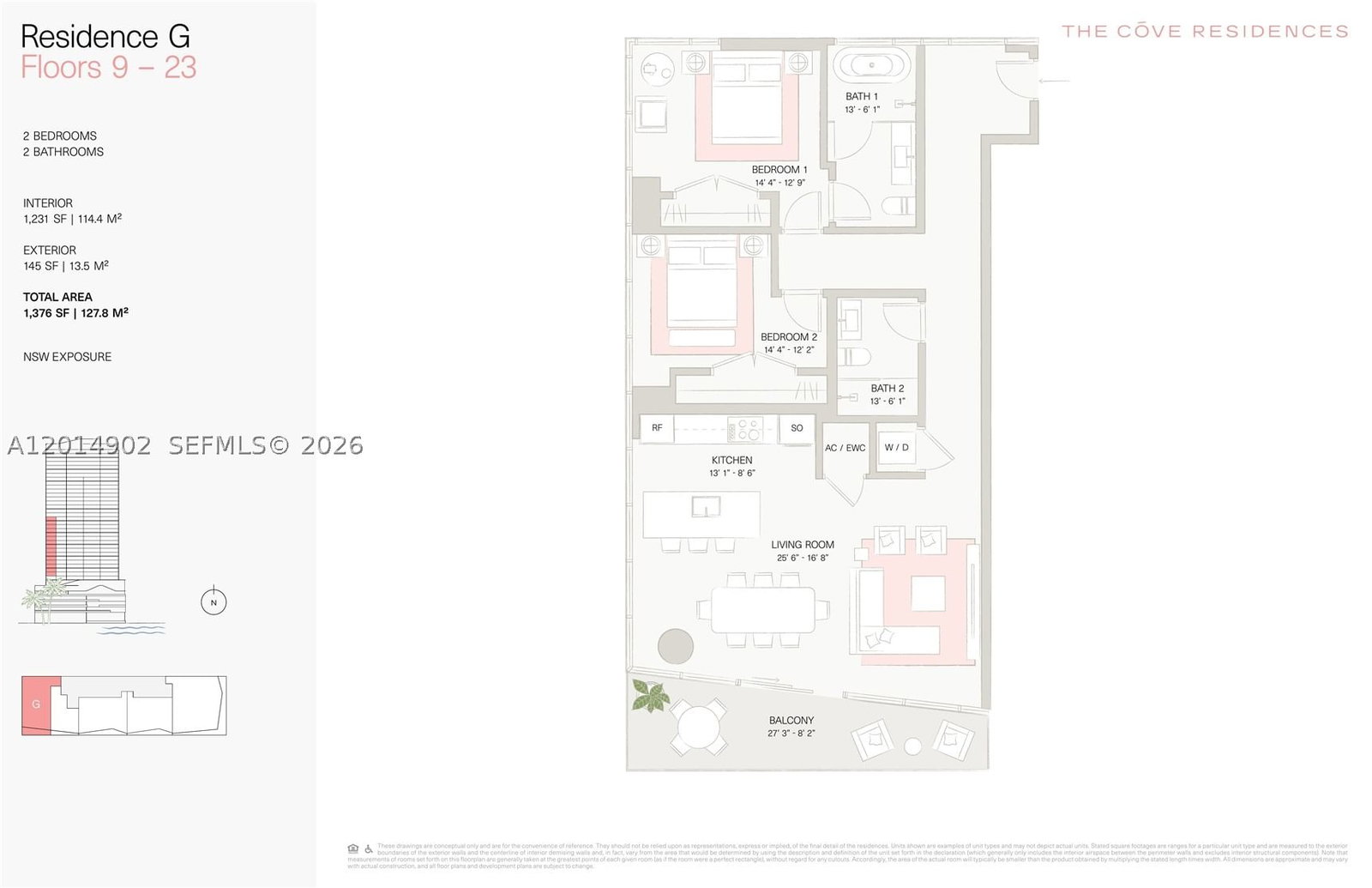 Real estate property located at 456 29th St #1505, Miami-dade, Cove Miami, Miami, FL