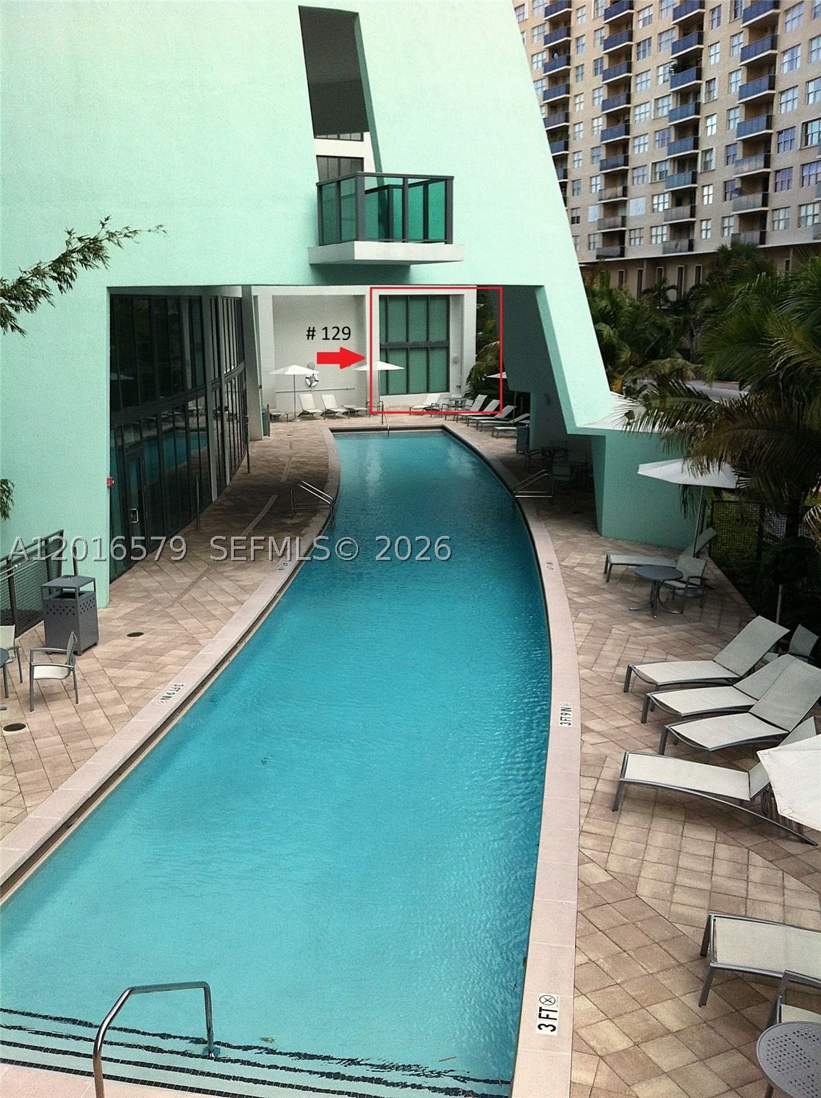 Real estate property located at 6000 Collins Ave #129, Miami-dade, Terra Beachside Condo, Miami Beach, FL