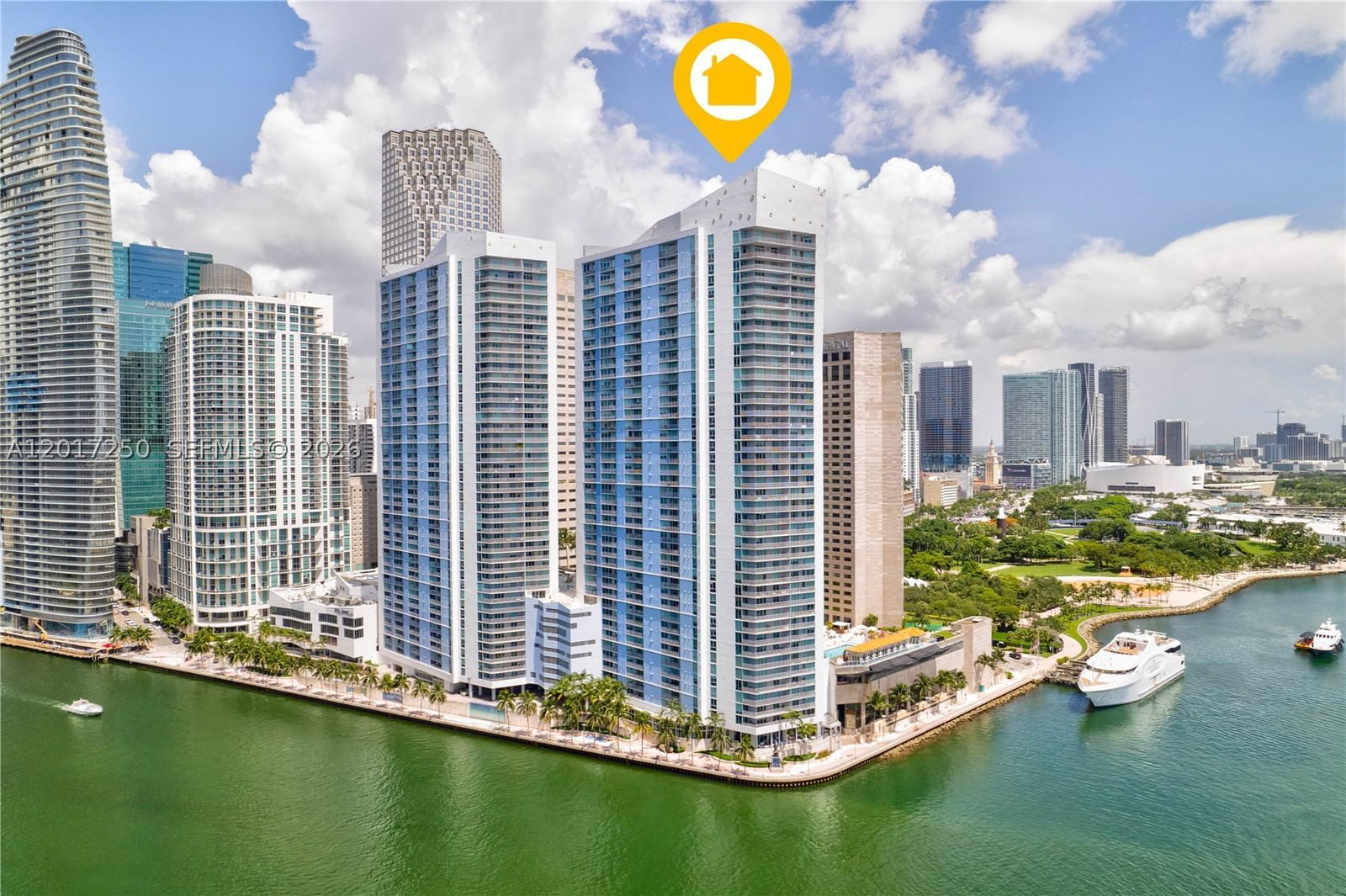 Real estate property located at 335 Biscayne Blvd #1209, Miami-dade, One Miami East Condo, Miami, FL