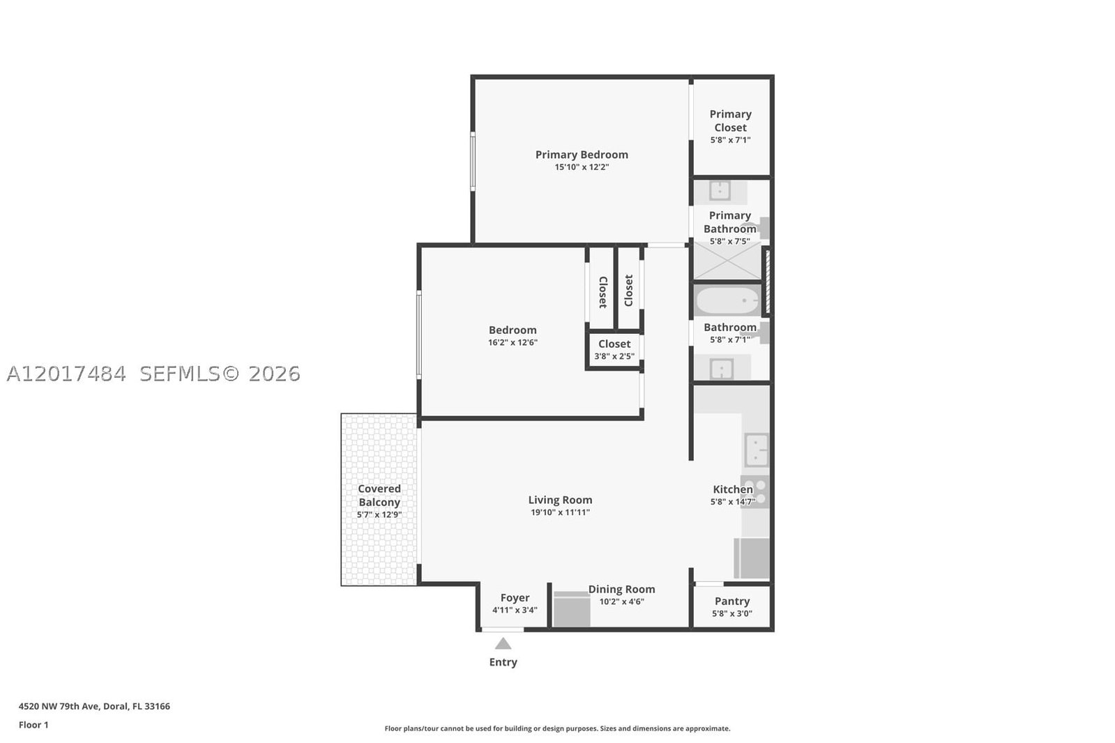 Real estate property located at 4520 79th Ave #2D, Miami-dade, Doral Gardens Condo, Doral, FL