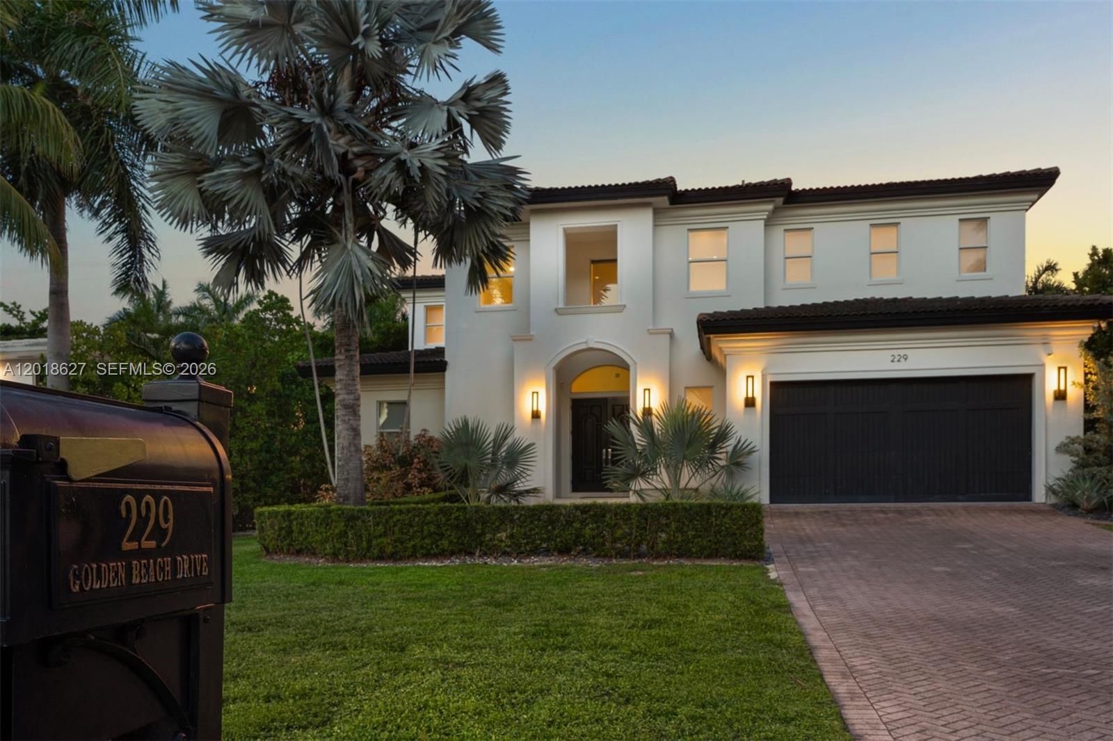 Real estate property located at 229 Golden Beach Dr, Miami-dade, Golden Beach Sec D, Golden Beach, FL