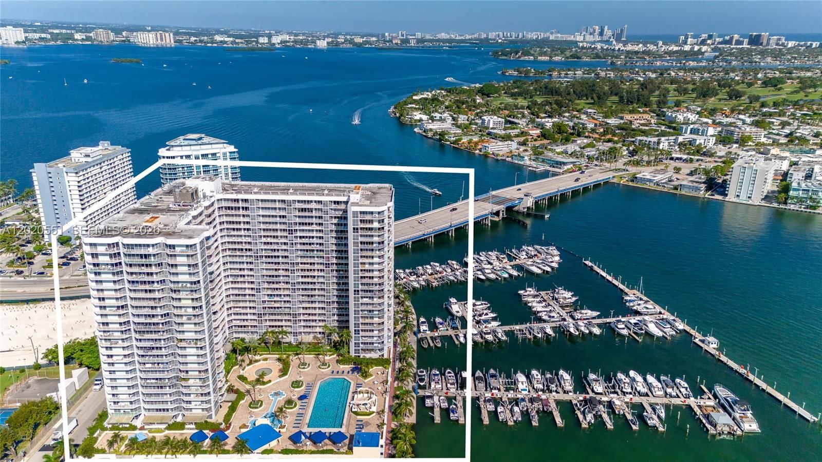 Real estate property located at 7601 Treasure Dr #623, Miami-dade, The Grandview Palace Cond, North Bay Village, FL