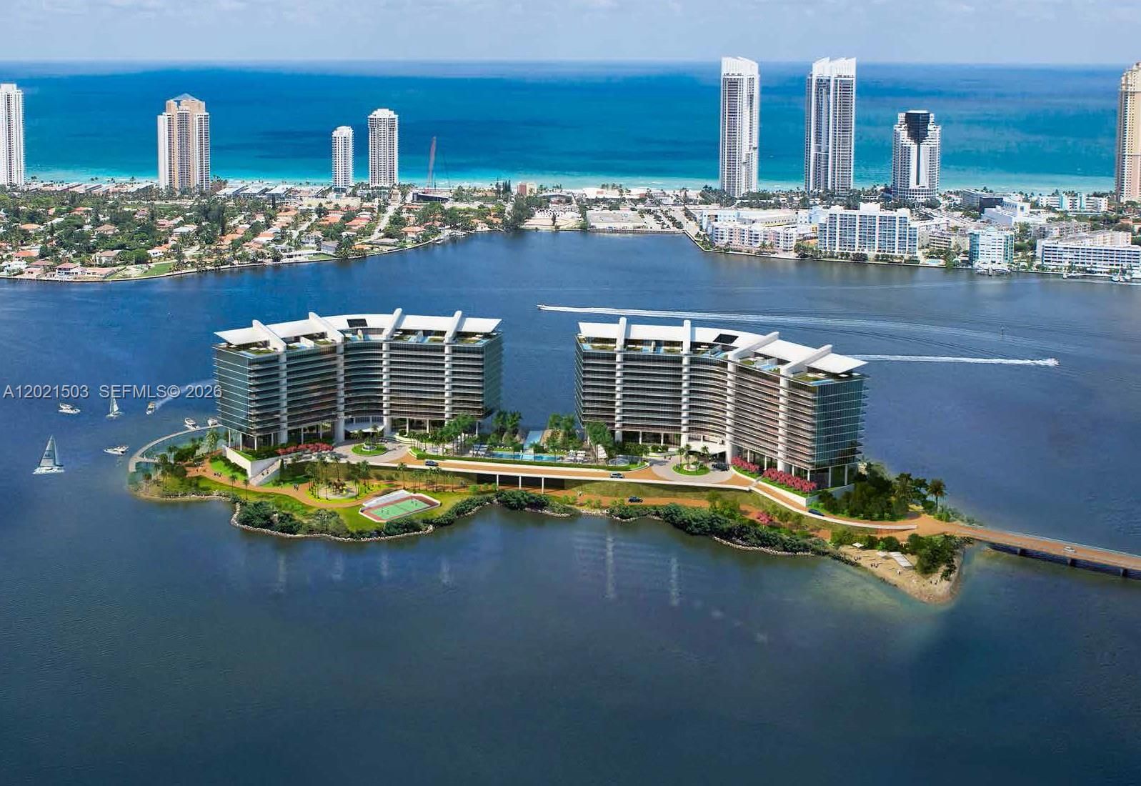Real estate property located at 5500 Island Estates Dr #1404 & 1405N, Miami-dade, Prive Condo, Aventura, FL