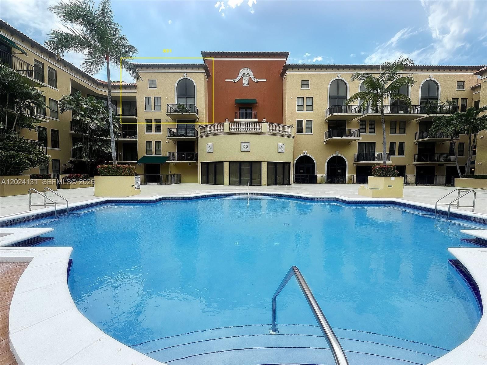 Real estate property located at 55 Merrick Way #831, Miami-dade, 55 Merrick Condo, Coral Gables, FL