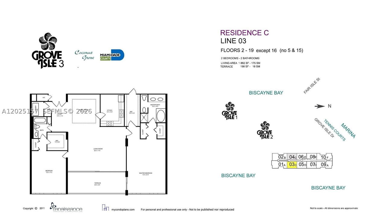 Real estate property located at 3 Grove Isle Dr C803, Miami-dade, Grove Isle Condo, Miami, FL