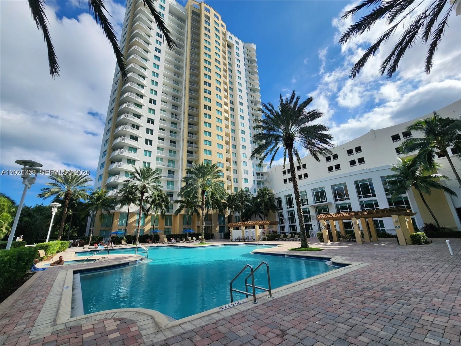 Real estate property located at 1745 Hallandale Beach Blvd #2304W, Broward, Duo Condominium West, Hallandale Beach, FL