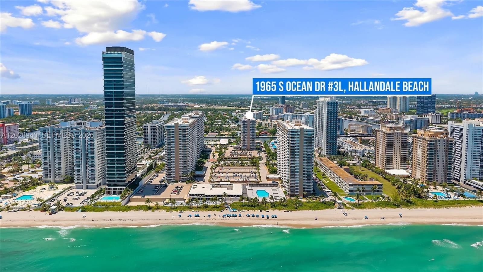 Real estate property located at 1965 Ocean Dr #3L, Broward, Hemispheres Condo, Hallandale Beach, FL