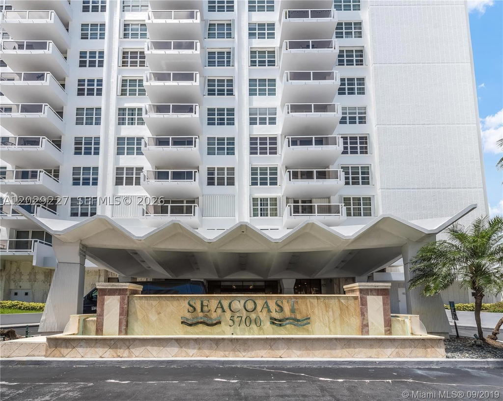 Real estate property located at 5700 Collins Ave #8K, Miami-dade, Seacoast 5700 Condo, Miami Beach, FL