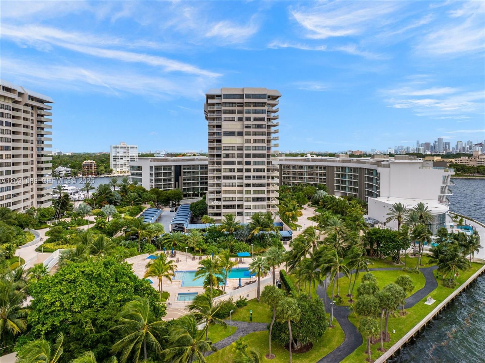 Real estate property located at 3 Grove Isle Dr C605, Miami-dade, Grove Isle Condo, Miami, FL