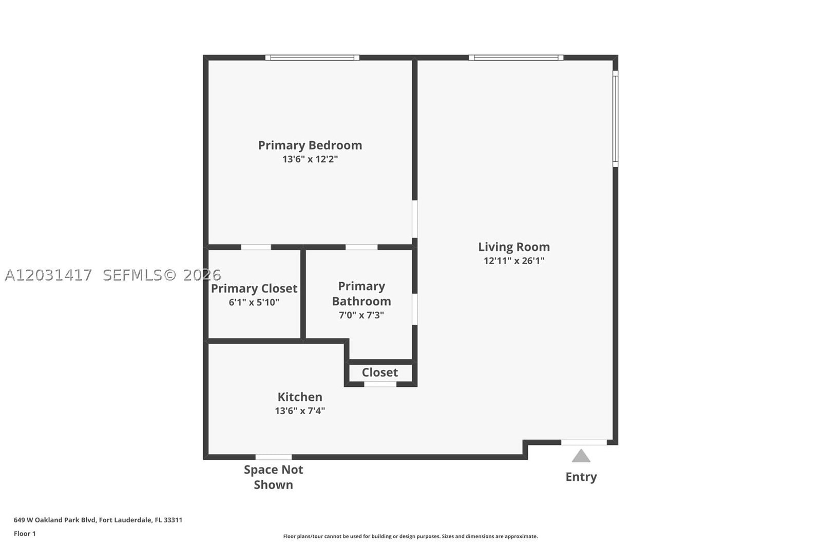 Real estate property located at 649 Oakland Park Blvd #105A, Broward, Oakland Grove Village Con, Oakland Park, FL