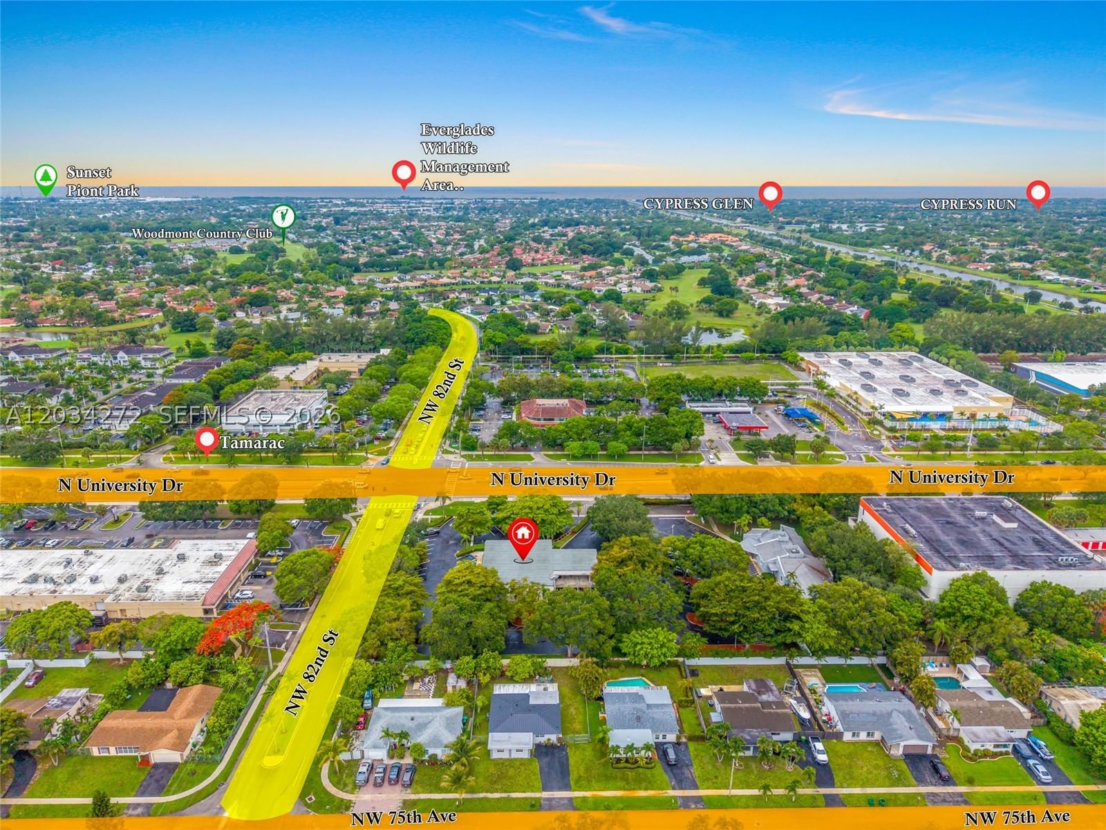 Real estate property located at 8200 University Dr, Broward, Lyons Commercial Sub No 3, Tamarac, FL