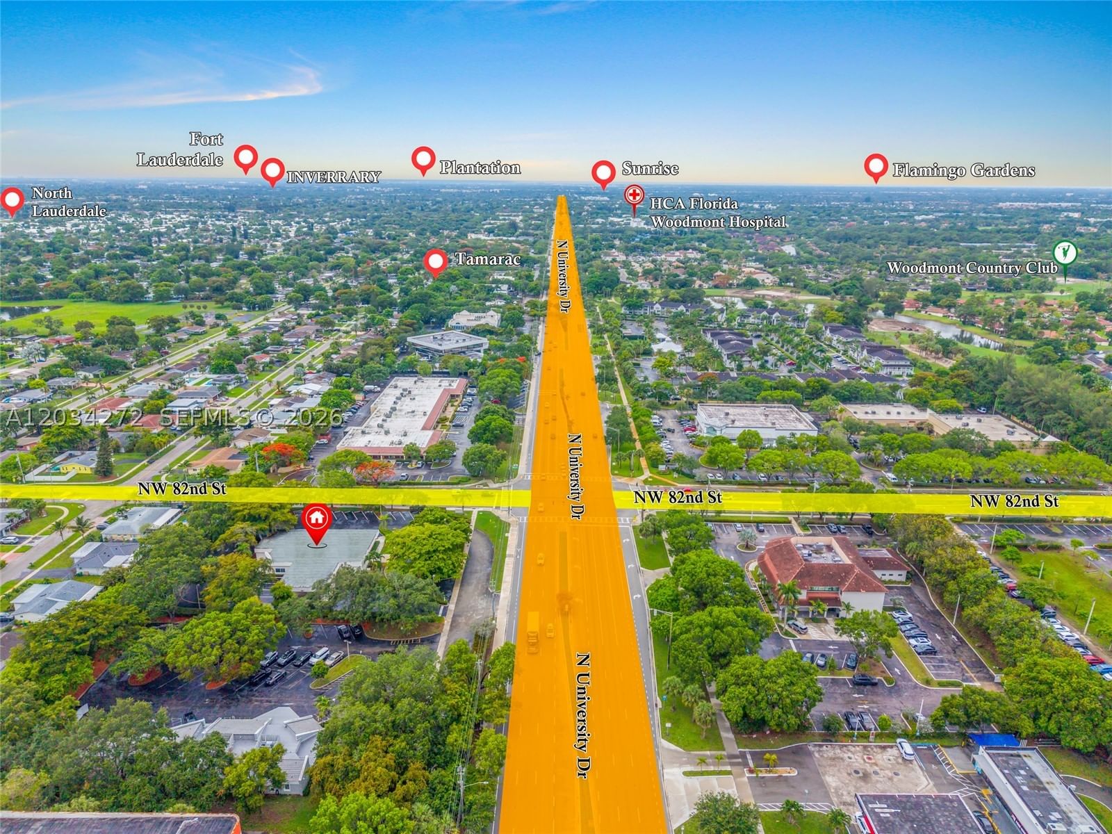 Real estate property located at 8200 University Dr, Broward, Lyons Commercial Sub No 3, Tamarac, FL